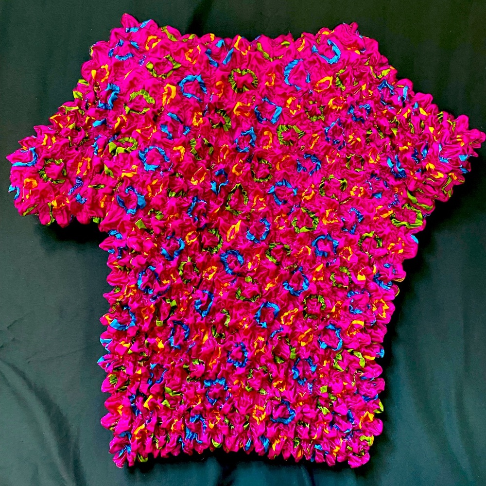 Vintage Y2K Pink Barbie Scrunch Top